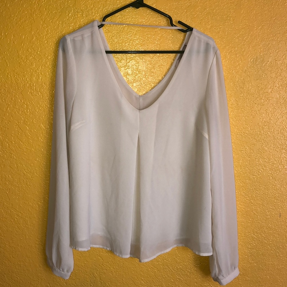 Cream blouse